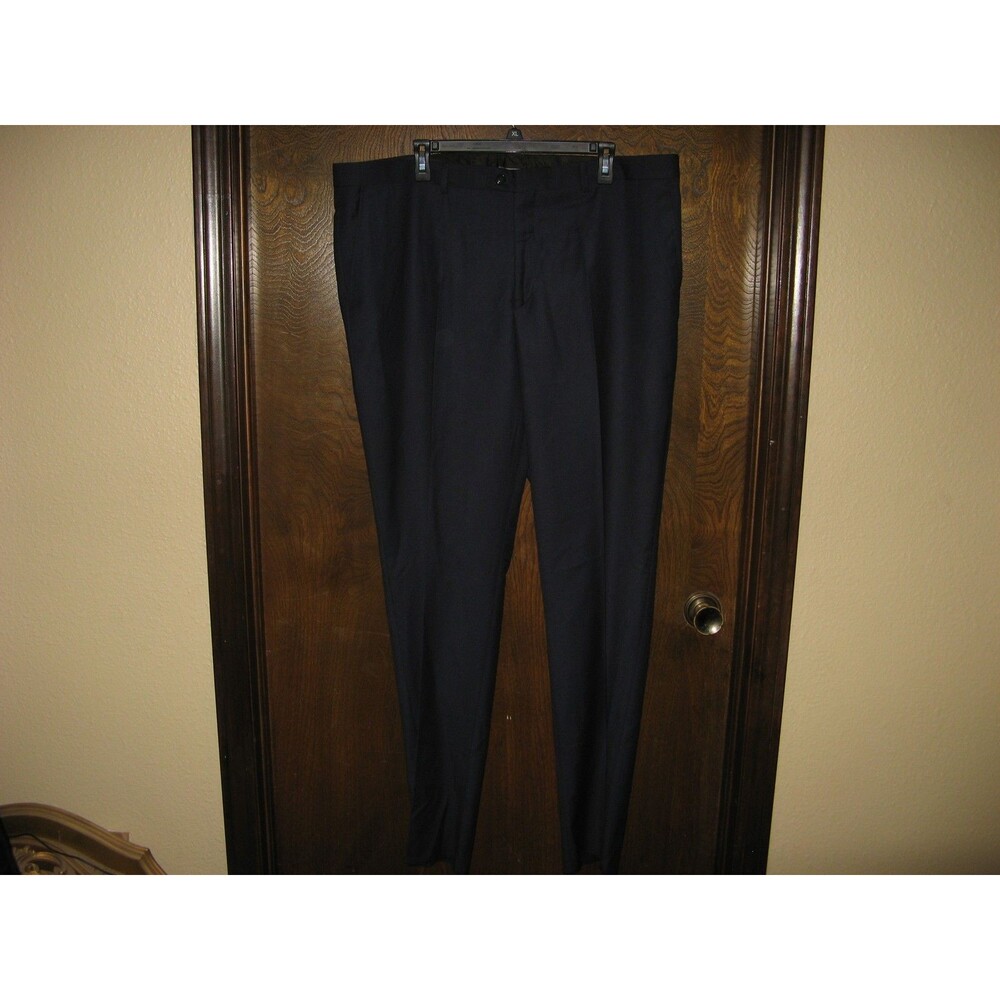 Mens ZeGarie Modern Fit Trousers Slacks Pants Navy Blue Size 42 NWT $585 MSRP